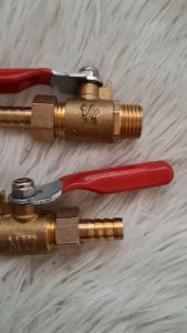 (Fast Delivery) Brass Ball Valve 1/4" / Air Ball Valve 1/4" / Compressor Ball Valve per piece