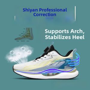 Flat Footed Mens Sports Running Shoes Arch Support External Ankle Function Correction Cotton Shoes Youthfulness Style Deep Mouth