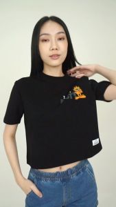 Forest x Garfield Heavy Weight Fabric Embroidered Round Neck Family Tee Men / Ladies/ Kids - FG20006/ FG820006/ FGK20006