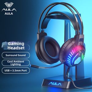 AULA | Wired Gaming Headset With High Sound Quality and Low Latency For PC