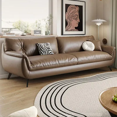 Modern Minimalist Italian Tech Fabric Sofa 3 Seater