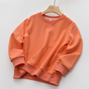 School Childrens round Neck Sweatshirt Boys Girls Running Sports Big Kids New Style Shandong Online Store Childrens Clothing