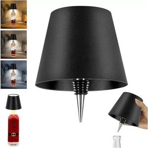 Đèn LED Không Dây Sạc Lại Được Kiểu Chai Rượu Điều Khiển Cảm Ứng Type-C 3 Màu Điều Chỉnh Độ Sáng Không Cấp Độ Đèn Ngủ Để Bàn Cho Nhà Và Quầy Bar