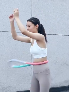 Keranixy Soft Hula Hoop Weighted Exercise Fitness Workout Abdominal Toning Waist Friendly Belly Fat Loss Alat Kecergasan