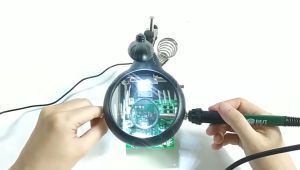 Kính Lúp Soi Hàn Mạch Điện Tử Có Đèn Led Kính Lúp Sửa Chữa Để Bàn Không Dây