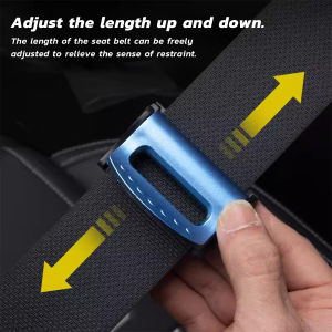 Amoki【Ready in Stock】 Car Seat Belt Limiters Seat Belt Clip Non-Slip Fixed Adjusting Buckle Auto Interior Accessories