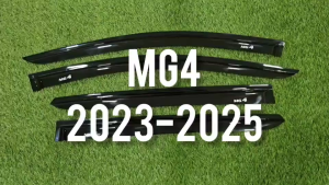 กันสาด MG4 กันลม คิ้ว ดำทึบ มี4ชิ้น MG 4 MG4 2022 2023 2024 ใส่ร่วมกันได้ R