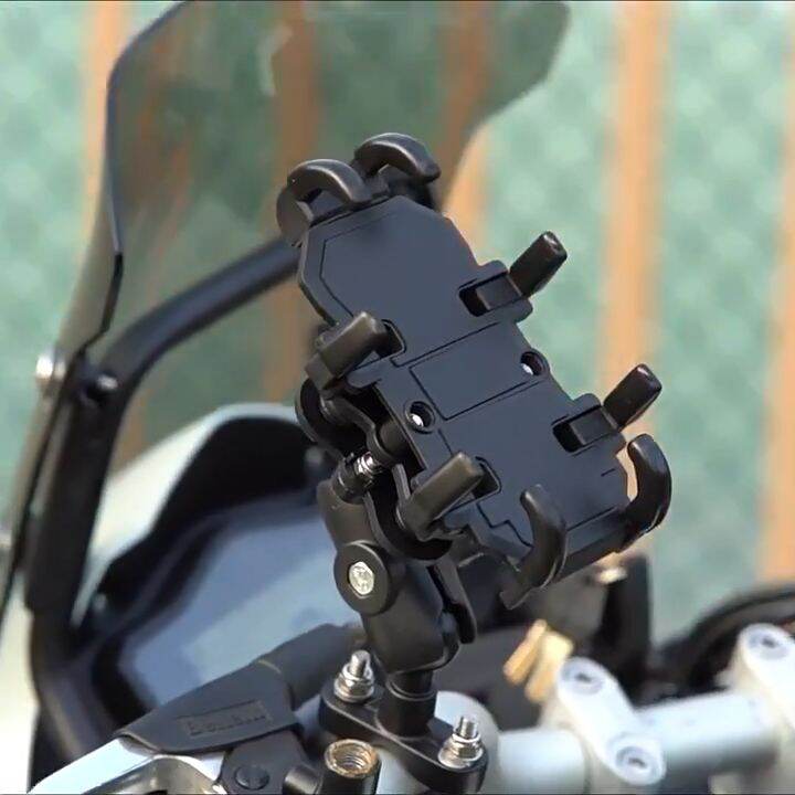 Damper】Motorcycle Phone Damping Holder Adjustable Rotatable Universal ...