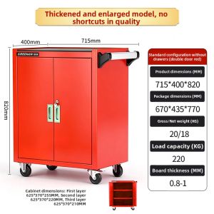 Multi-functional Movable Tool Cart