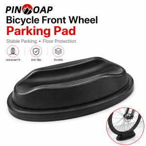 PINMOAP 1/2P Bike Front Wheel Parking Mat Bicycle Tire Holder Anti Slip Floor Pad For Indoor Garage Storage Mtb Road Cycling Sta