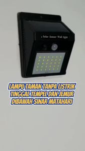 READY Lampu led matahari solar Lampu Dinding Solar 30 LED Tenaga Surya Sensor - Lampu outdoor