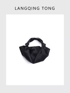 Lansheng Silk Womens Bag Floral Embroidery Soft Shoulder Bag Casual Style Single Shoulder Bag for Young Women