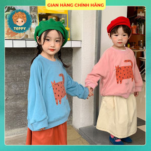 Áo thun tay dài hình con mèo cho bé (TEPPYSHOP)