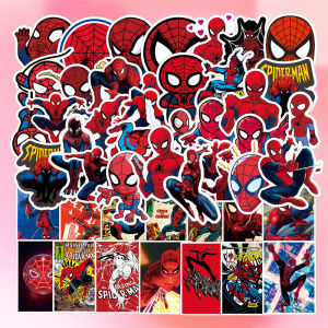 50 Miếng Dán Hình Siêu Anh Hùng Spider-Man Hoạt Hình Marvel Trang Trí Cho Máy Tính Xách Tay Hộp Đựng Kính Cửa Sổ Tủ Văn Phòng Phẩm Không Dính