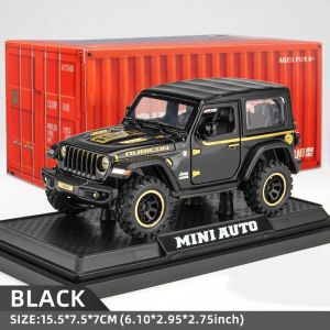 Off-Road 7 Door for Wrangler Diecast Toy Car Model 1/32 Scale Metal Alloy Vehicle for Kids Boys Girls Adults Doors Open Light