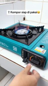 ORANGE Kompor Gas Portable 2in1 Plus Koper - Kompor Portable Murah - Kompor Camping Gunung Traveling - Desain Menawan dengan Kualitas Terbaik - Mudah Dibersihkan