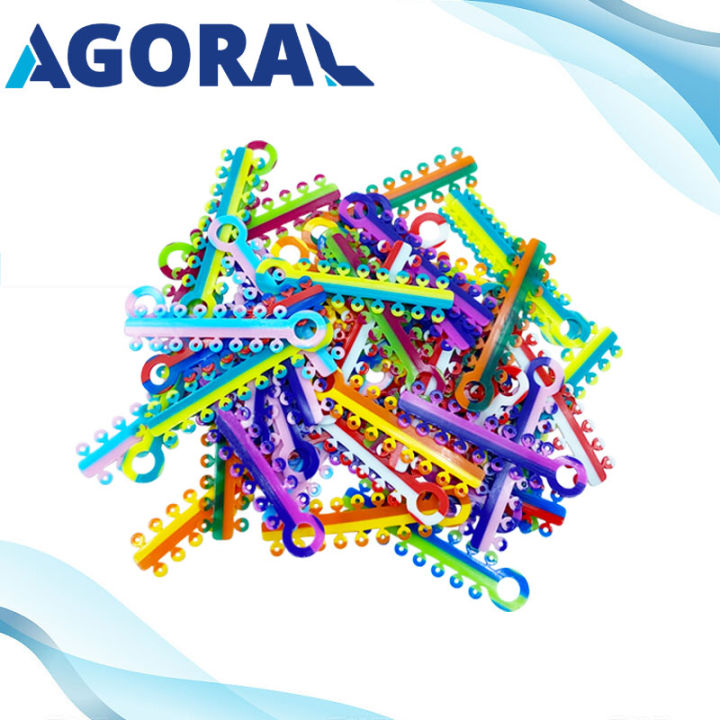 320Pcs Dental Rubber Brace Elastic Rubber Bands Ligature Ties For