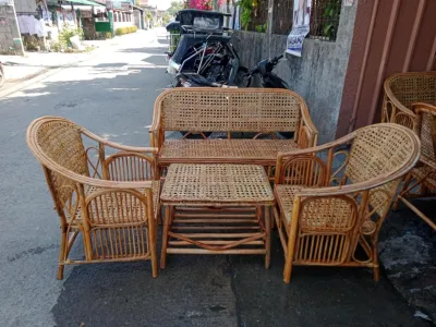 SALA RATTAN SET WITH CENTER TABLE/SOLIHIYA WEAVING/RATTANN SALA COLLECTIONS