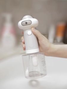 Automatic Pet Foam Dispenser USB Rechargeable Dog Bath Brush Cat Grooming Shampoo Sprayer for Dogs & Cats