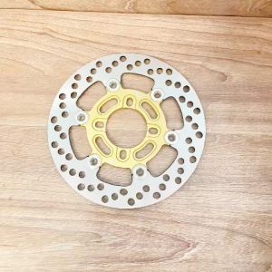 Đĩa rembo khoen inox 304 siêu sáng mẫu v2 size 220mm lắp như zin 4 lỗ thông dụng màu anode