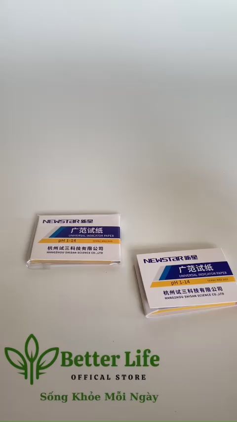 Giấy Quỳ Tím Đo Độ PH Cơ Thể [HÀNG CHUẨN] Hãng NewStar Gói 80 Tờ
