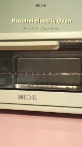 Roschel Electric Oven Low Watt 400 W Kapasitas 12 L Hemat Listrik Pemanas Ganda Atas Bawah Stainless Steel Pemanggang Kue Makanan Toaster 2 Tingkat Multifungsi ROV-120 / ROV 120 / ROV120 (Garansi 1 Tahun)