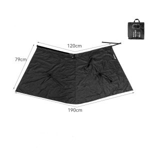Hikeman Lightweight Waterproof Rain Skirt Split Rain Poncho Portable Breathable Outdoor Hiking Camping Mountaineering Rain Coat