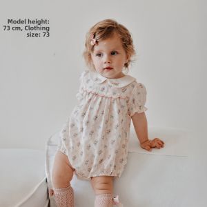OAK FAMILY | Tencel Linen Baby Onesie Bubble Sleeve Summer 1pc