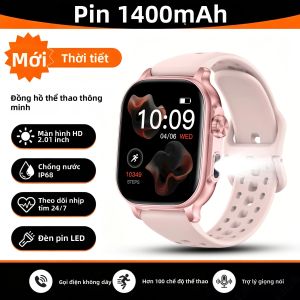 Đồng Hồ Thông Minh Ultra K62 Dành Cho iOS & Android Màn Hình AMOLED 1000mAh 100+ Chế Độ Thể Thao Đo Nhịp Tim Gọi Bluetooth HD GPS Chống Nước Dành Cho Nam & Nữ