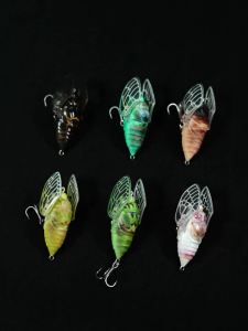 KINGDOM | Kingdom 2026 New Cicada 3pcs Topwater Lure With Wings 21mm 1.6g 27mm 2.4g Simulation Insects Hard Bait For Freshwater Fishing
