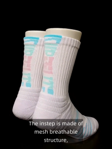 Towel Bottom Sports Socks Cotton Running Socks Breathable Cycling Socks High Cut Basketball Socks