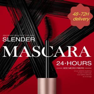 CHOWGOLI 【Local Stock】O.TWO.O 3D Silk Fiber Mascara Curling Long Lasting Fiber Eyelash Black Mascara Smudge-proof Waterproof Eye Makeup