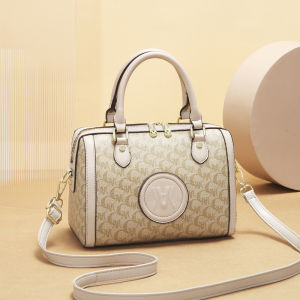 Kangaroo Genuine Leather Womens Bag 2025 New Trendy Mom Lightweight Luxury Boston Pillow Large Capacity Single Shoulder Crossbody Handbag