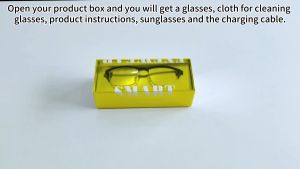 GenXenon KY02 Bluetooth Audio Smart Glasses Blue Light Open Ear Touch and Voice Assistant Control Polarized Lenses Glasses with Mic and Speakers for Women and Men