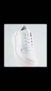 Sepatu Sneakers Wanita Kets HOKZY JENNER White Black - Sepatu Sport Wanita Putih Hitam Shoes