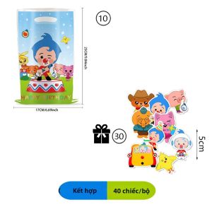 Bộ Sticker Túi Quà Sinh Nhật Nhân Vật Hề Hoạt Hình Cao Cấp Dùng Một Lần Bền Đẹp Thích Hợp Làm Quà Tặng Yêu Thích Trong Các Dịp Đặc Biệt