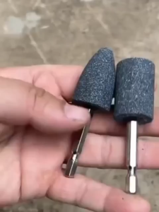 Mũi đá mài các kích cỡ chuôi lục giác 6.35mm - Phụ kiện máy khoan mài khắc mini đa năng