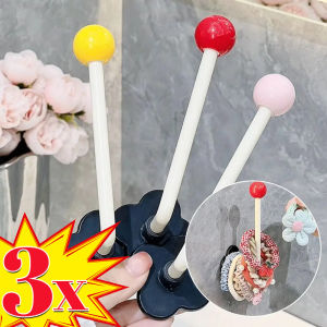 3Pcs Multifunctional Hairband Storage Hook Wall-mounted Punch-free Key Bag Storage Rack Home Door Bathroom Display Rack.