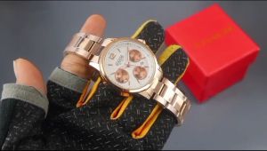 Box Exclusive Jam Tangan Coach Chrono VA-724OA / Jam Tangan Fashion Wanita Diameter 38cm