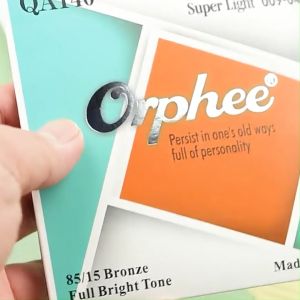 Guitar accessories Orphee QA series guitar strings high carbon steel hexagonal core nano coating brass winding