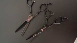 กรรไกรตัดผมมือซ้าย TONI & GY 6 นิ้ว สีดำ ราคาเสริมสวย