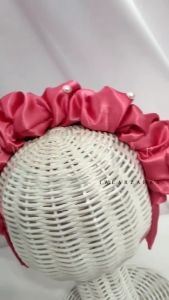 BANDO SATIN MONTE - Bandana korea monte putih aksesoris rambut