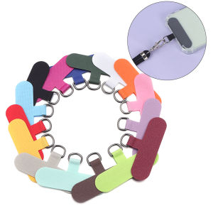 5pcs Phone Lanyard Anti-lost Lanyard Strap Detachable Color Gasket Metal Ring Clip Hang Cord Tether Tab Phone Case Accessories