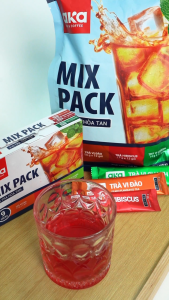 Trà hòa tan Aka 3 vị (36 gói) trà chanh trà đào trà hibiscus nguyên liệu pha chế tiện lợi nhiều vị ưa chuộng