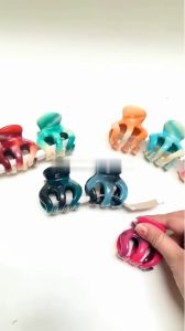 Klik-Beli (PAKET ISI 5 PCS) Jedai 3 Gigi Cakar Jepit Rambut 5cm Motif Marmer Jepitan Badai Korea Marble