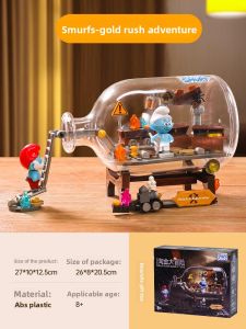LALAPLAY | Blue Smurfs Drift Bottle Building Blocks