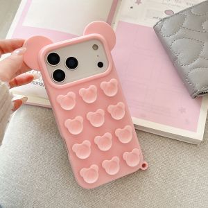EOENKK | Silicone Suction Cup Phone Case For iPhone 17 16 15 14 13 Pro Max 17 Pro Hands-Free Strong Grip Holder Cover For Selfies Video