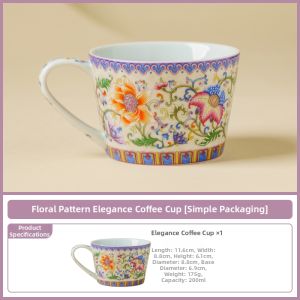 YOGEHOME | Elegant Porcelain Coffee Cup