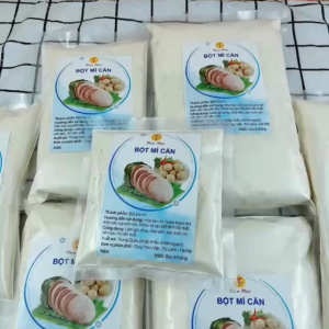 Bột mì cắn - Gluten lúa mì (Bột gia dụng cho các món chay) - Làm giò chay xúc xích chả viên mọc viên - Các món giả thịt chay