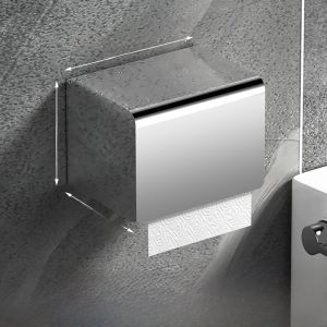 Bathroom Toilet Tissue Box Storage Rack Wall Mounted Roll Paper Holder Nordic Style Pure Color Home Cleaning Tools Organizer